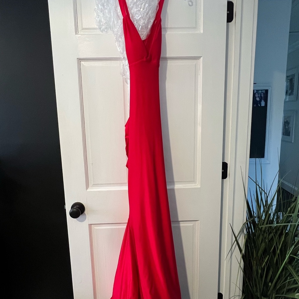 Elegant Red Evening Gown